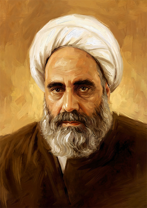 تصویرسازی چهره علامه عبدالحسین امینی